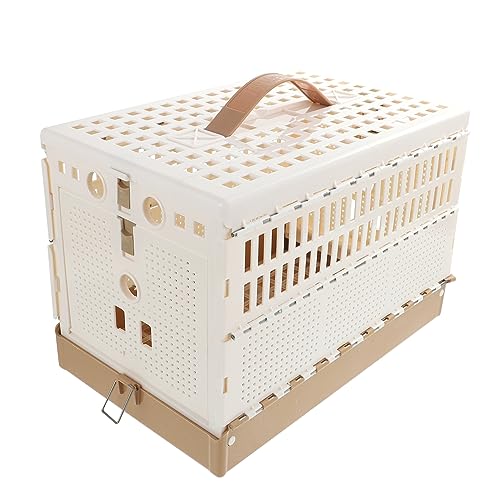 Image of Foldable Abs Pigeon Cage for Training and Transportation Easy to Clean with Removable Tray Lightweight Bird Cage for Pigeons
