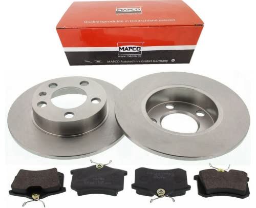 Juego de discos de freno con pastillas de freno φ 230 mm eje trasero con AUD.I A1 (8X1, 8XK) 1.2 TFSI, A2 (8Z0) 1.6 FSI, SEA.T IBIZA III (6L1) 1.2, SKOD.A FABIA II Combi (545) 1.4 TDI Cover