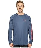 Columbia Men's Terminal Tackle Long Sleeve Shirt, Dark Mountain Sunset Red, XX-Large