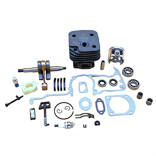 QASULER Cilindro Pistón Carburador Aislador de Kit Montaje Amortiguador Motosierras Jardín Piezas Repuesto Motor, for Husqvarna, 61 268 272 272XP Kit de carburador