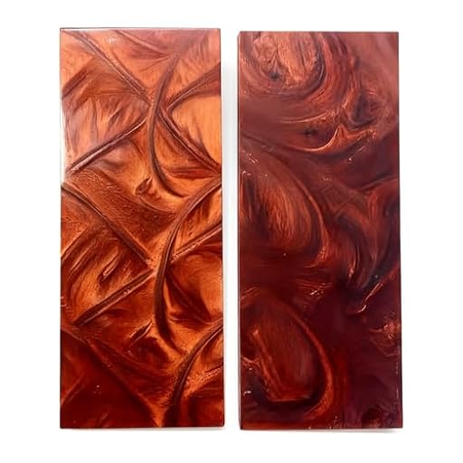 KPHYMOD Escalas Losas Cuchillos Paquete De 2 Mangos De Cuchillo De Resina Agarre Texturizado Antideslizante, Cachas De Cuchillo Con Textura Perlada(Brown) | Ya disponible en tu tienda friki favorita! En mundofriki.es!