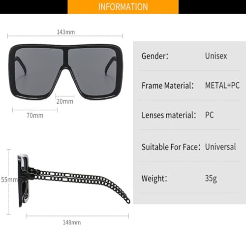 Lunettes de soleil à la mode carré dégradé protection UV400