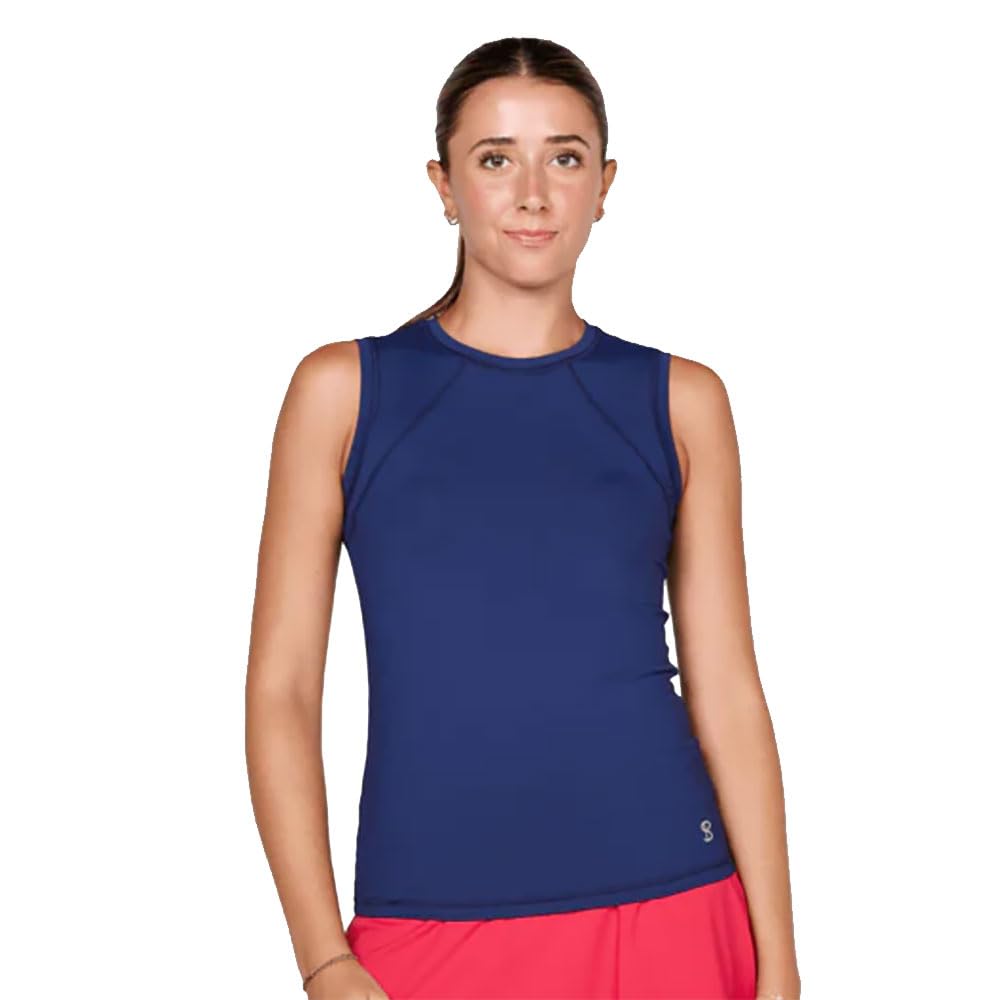 SOFIBELLA UV Colors Womens Sleeveless Tennis Shirt