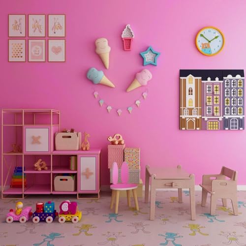 Image of Light Pink Solid Matt Peel and Stick Wallpaper Contact Paper Wallpaper Modern Self Adhesive Wallpaper Decorative Removable 16 x 120 Inch