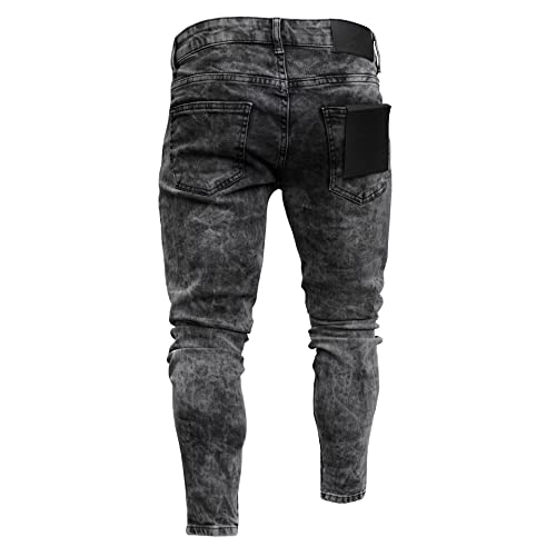 Men's Ripped Men's Stretch Denim Pencil Pants2