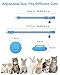 Joytale AirTag Cat Collar 2 Pack with Breakaway Safety Buckle, Reflective Cats Collar with AirTag Holder, Adjustable 7.5-12.5 Inch, Anti-Fraying Lightweight for Girl Boy Kitten, Sky Blue