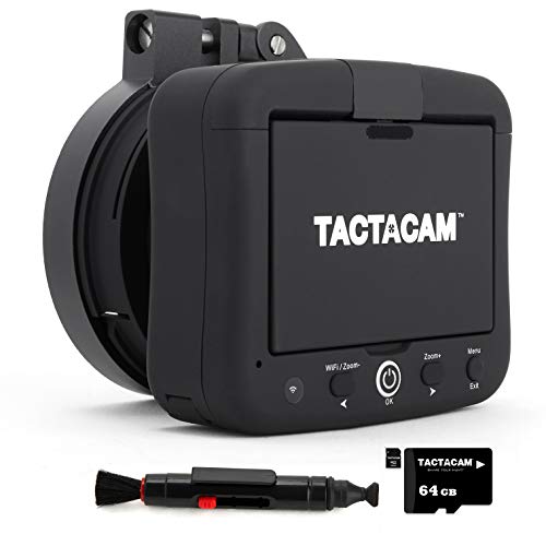 TACTACAM Spotter LR with 4K View and Recording for Spotting Scope + 64GB MicroSD Card with Adaptor + Lens Cleaning System and Cloth