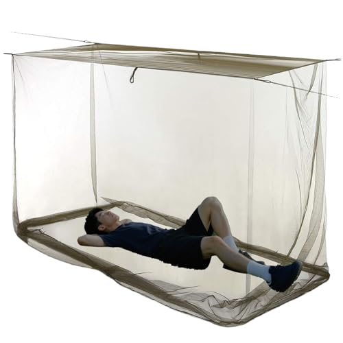 Netznetz im Freien – rechteckige Reise-Netting | Fliegennetze im Freien | Netz für Camping | Große leichte Fliegenschutzdecke, Netzkapuze