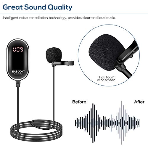 Draadloze Lavalier Microfoon systeem draadloze Lapel clip on Mic Micro oplaadbare draadloze zender ontvanger voor iPhone iPad Smartphone Camera Laptop opnemen YouTube Interview Vlog - Image 4
