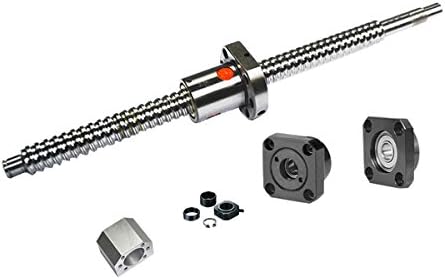 FBT SFU2505 RM2505 DIY CNC Part Kits = 1Pcs SFU2505 1050mm Anti backlsh Ballscrew - C7 with ballnut + 1Set FK20/FF20 End Support + DSG25H Nut housing + end Machining for FK20/FF20