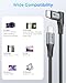 SUNGUY USB-C to USB-C Coiled Cable 3FT, Right Angle 90 Degree USBC to USBC Android Auto Carplay Cord for Car, for iPhone 15/15Pro/15Pro Max, Galaxy S24 S23 S22 (Grey)