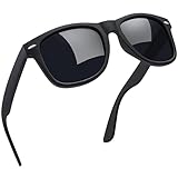 Joopin Sunglasses for Men Polarized Classic Square Women Shades UV400 Protection Driving Fishing Sun Glasses (Matte Black)