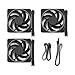 Fractal Design Momentum 12 RGB-Silent PC Case Fan-120 mm-ARGB Gen2-16 LEDs-Liquid Crystal Polymer LCP blades-FDB Fluid Dynamic Bearing-Cooling Performance-Powerful Airflow-Quiet Operation-Black-3 pack