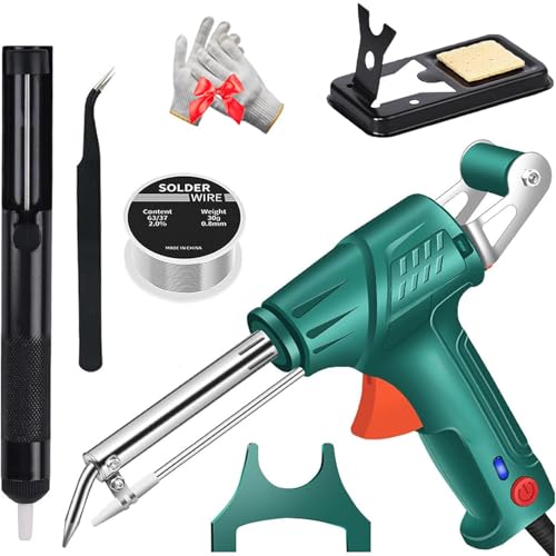 Havegather Welder, Havegather lazer welder, Internally Heated Industrial Welding Tools, 3-in-1/Rust Removal/Cutting/Welding, Multi-function Soldering Iron Soldering Gun Set (Green)