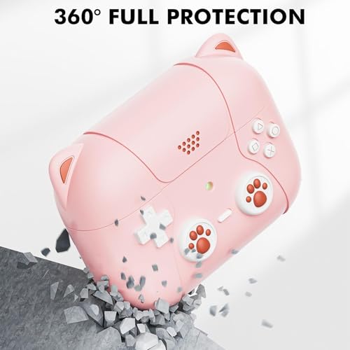 Image of Meyaar for AirPods Pro 3 Case 2025 Silicone Protective Cases for Apple AirPods Pro 3rd Generation Case for Women Men, for AirPod Pro 3 Cases Cover Accessories with Keychain (Game Console Pink)