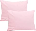 Kids Toddler Pillowcase, 2 Pack 100% Organic Cotton Pillow Case Pillowslip 14 x 20 Fits Pillows sizesd 13 x 18 or 12x 16 for Kids Bedding Pillow Cover, Envelope Closure Kid Travel Pillow Cases Gray