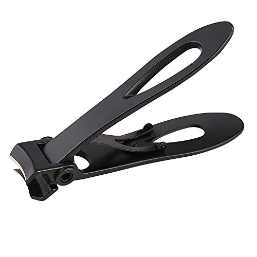 La chat big fingernail and Toenail Clippers for Thick Nails Toenails, Ultra Wide Jaw Opening Nail Clippers for Ingrown Manicure,Pedicure,Men & Women (Black)