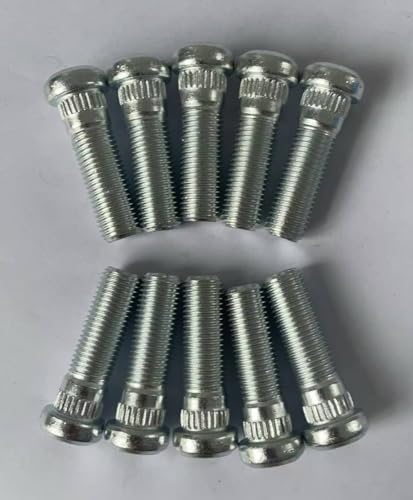 10PCS Wheel Stud Bolts 7/16-20 Thread .472 in. Knurl 610-186 Replacement for Select Chevrolet, GMC, Plymouth, Pontiac, Oldsmobile, Buick, Jeep Dodge Dart