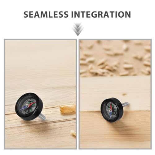 2 Sets Portable Bicycle Compass for Handlebar Mounting M6x35 Black miniatura 3
