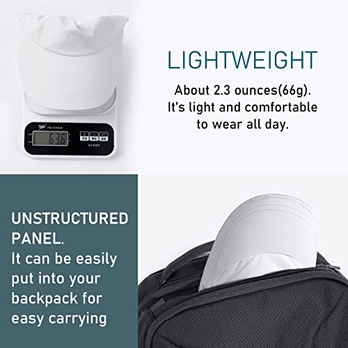 Image of Waterproof Baseball Cap for Men Women, UPF 50+ Breathable Quick-Dry Rain Hat for Running Golf Hiking