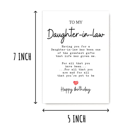 To My Daughter-In-Law - Daughter-In-Law Birthday Card - Daughter-In-Law Is The Greatest Gifts In My Life - Birthday Card For Daughter-In-Law - Thumbnail 2