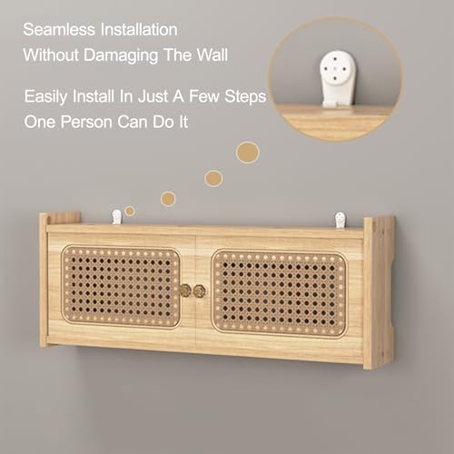 Boîte routeur WiFi murale avec ventilation et passe-câbles