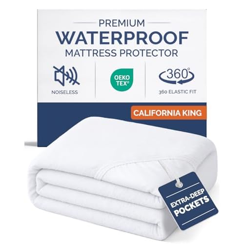 Queen Mattress Protector Waterproof - Mattress Cover Queen Size Bed - Bed Protector Waterproof - Absorbent Fitted Sheet up to 16" Deep Pockets - Soft, Breathable, Cooling, Noiseless - Machin