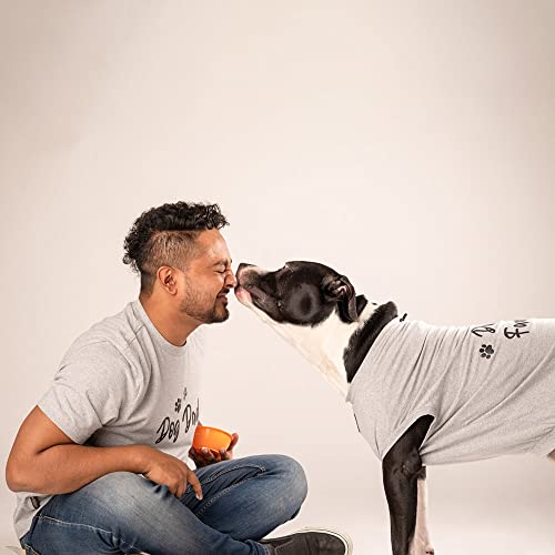Image of HUFT Twinning - Daddy' s Favourite T-Shirt for Dogs - Grey with Black Print - M