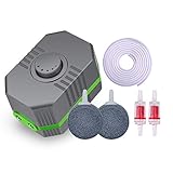 Utiliza extensamente: proporcionar oxígeno para el acuario del hogar y de la planta hidropónica, adecuado para el tanque de peces de acuario 5-100L.
