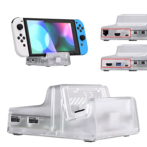 Ya en mundofriki.es: eXtremeRate AiryDocky DIY Kit Estuche Carcasa para Nintendo Switch Dock Repuestos Mini Dock Shell Portátil para Nintendo Switch OLED - Solo Carcasa, No Incluye Chip de Circuito(Transparente)