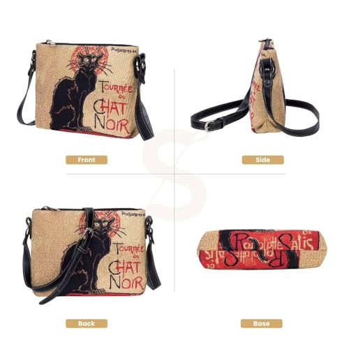 Image of Signare Tapestry Crossbody Bag Sling Shoulder Purse for Women