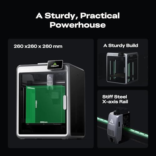 Image of 3IDEA Creality K2 3D Printer, Multicolor Printing Need CFS, Max 600mm /s Printing Speed, Smart Auto Leveling & Al Camera, Next-Gen Direct Drive Extruder, Build Volume 260 * 260 * 260mm