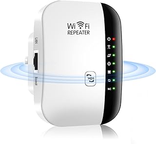 WiFi Extender Range Booster, 300Mbps WiFi Booter Extender, Wi-Fi Range Extender with Integrated Antennas Support AP/Repeater Mode and WPS Function, WiFi Repeater with Ethernet Port