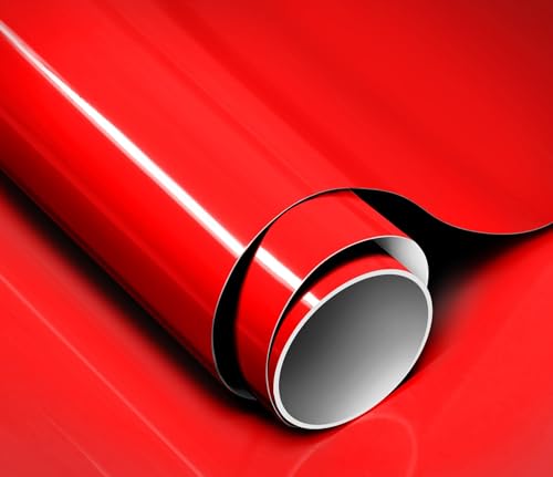 Image of ColorFusion PPF by VViViD, Gloss Ultra Red Dry Apply PPF Vinyl Car Wrap Roll 60ft x 5ft