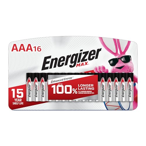 Pilhas AAA Energizer MAX (Pacote de 16), Pilhas Alcalinas A Triplo