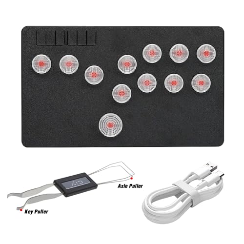 Gaming Keypad, Original Gamepad Leverless Controller Arcade Stick – Supports SOCD & Hot Swap, Mechanical Switch Keys, Suitable for PC/PS3/PS4/Switch/Steam with TURBO