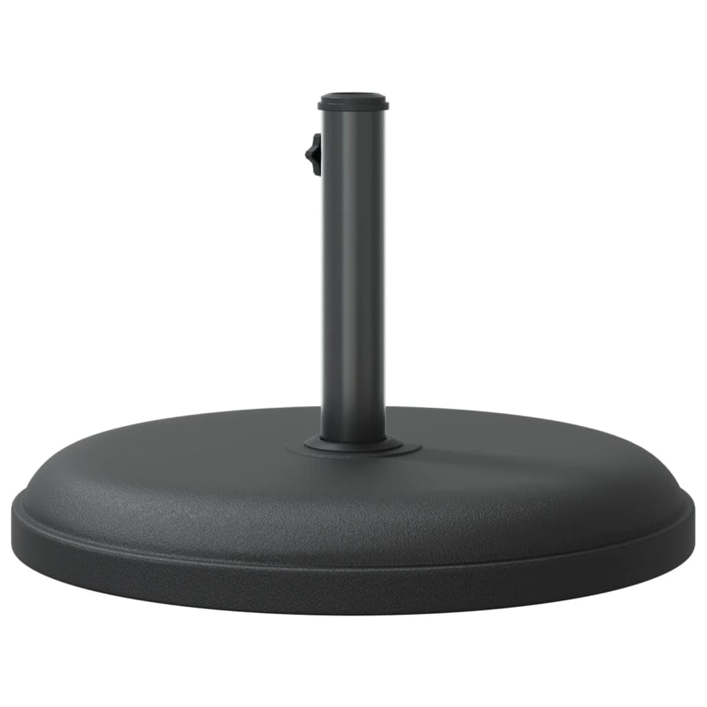 Okrągły stojak na parasole 25 kg wypełniony betonem, podstawa do parasola przeciwsłonecznego z 3 adapterami do masztu Ø 32/35/38 mm, uchwyt mocujący do stabilnego mocowania