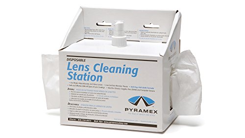 Pyramex Lens Cleaning Station With 8Oz Cleaning Solution 600 Tissues