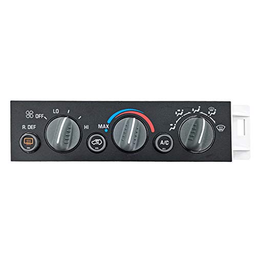 9378805 Climate Control Module for 1996-2000 Suburban Tahoe Yukon, Cadillac Escalade, Chevro-let A/C Heater Climate Control Pannel w/Rear Window Defogger Switch AC 15-72547 599-006