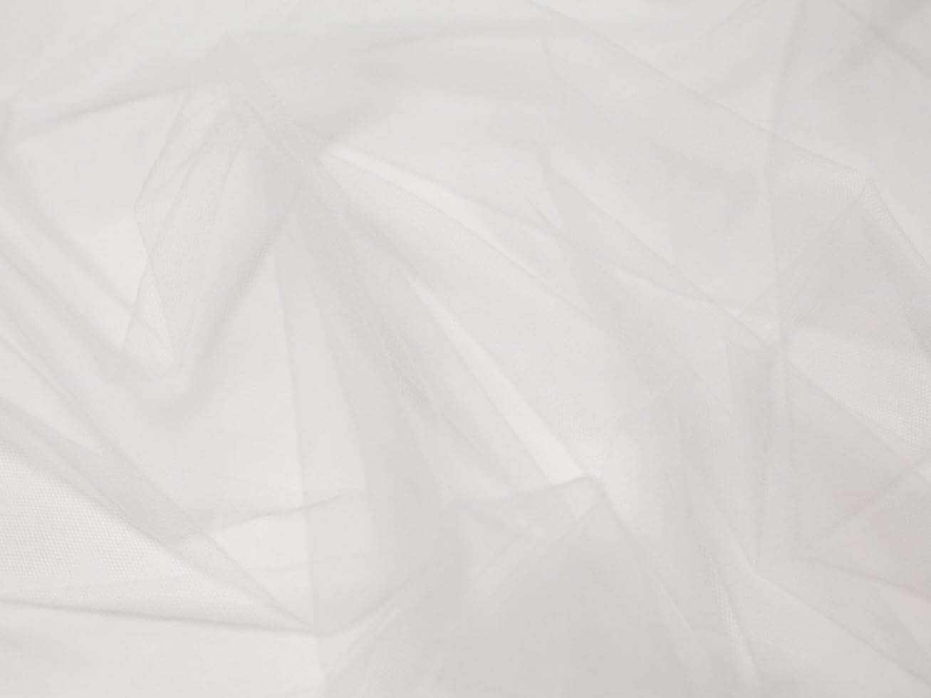Minerva Ivory Core Range Soft Tulle Fabric - Lightweight & Suitable For Dressmaking - Approx Width: 280Cm / 112" - Sold Per Metre