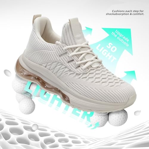 Image of Womens Slip On Walking Shoes Air Running Casual Fashion Tennis Sneakers Comfortable Non Slip Work Athletic Trainers
