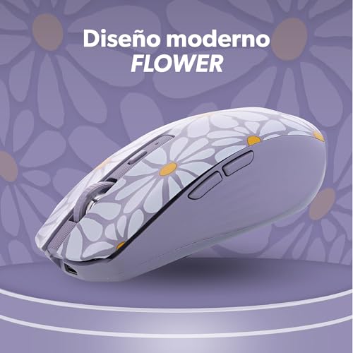 Ratón Bluetooth recargable T'nB Flower Exclusiv para trabajar sin cables 2