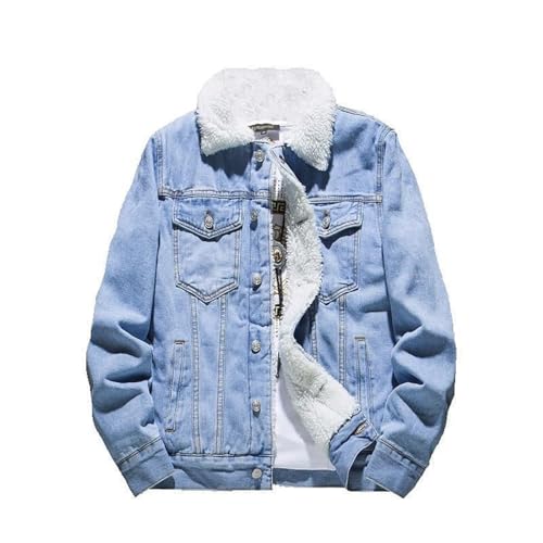 Winter Coats for Men Thicken Warm Zip Up Vintage Hunting Long Sleeve Fleece Lined Sherpa Big and Tall Streetwear2