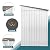 JAXPETY 4' x 6' Ft Outdoor Storage Shed, Metal Tool Shed with Vents, Lockable Door, Organizer House for Garden Backyard Patio Lawn, Weatherproof, White