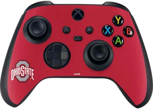 Skinit Decal Gaming Skin Compatible with Xbox Series X Controller - Officially Licensed Ohio State University Buckeyes Design