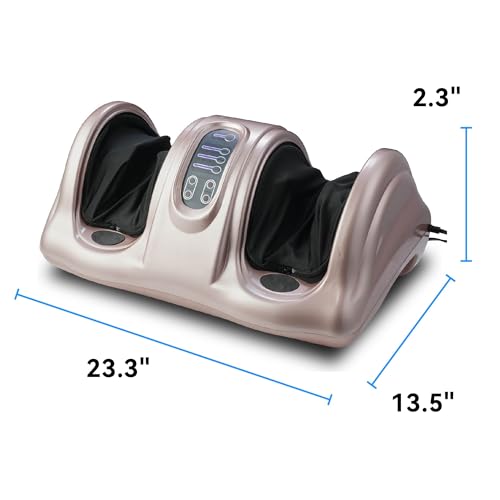 Masajeador de pies Gecheer Premium, con amasado profundo y rodillos, control remoto, nodos shiatsu, palmas de silicona suave, diseño ergonómico para pies, tobillos, pantorrillas y piernas, 7 modos de masaje, ideal como regalo miniatura 2