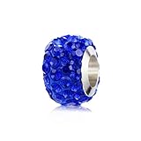 SBI Jewelry Ocean Blue Murano Glass Spacer Charm for Bracelet Women Girls Granddaughter Daughter Sister Mom Gramdmom Birthday Compatible with Pandoran Charm Bracelets -  SBI fit Pandöra Charms Bracelets