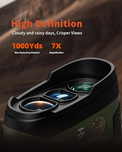 AOFAR HX1000 Range Finder for Hunting Archery, 1000 Yards with Angle and Horizontal Distance, Shooting Rangefinder for Rifle. Range, Scan, Speed Mode for hunter. Waterproof - Image 4