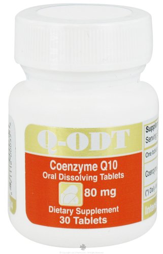 Intensive Nutrition, Inc. - Q-ODT Coenzyme Q10 80 mg. - 30 Tablets Intensive Nutrition, Inc. - Q-ODT Coenzyme Q10 80 mg. - 30 Tablets