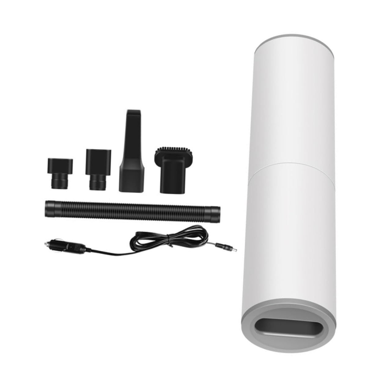 SOLUSTRE Aspirapolvere Portatile per Auto 12v 120w Bianco Filtro Hepa